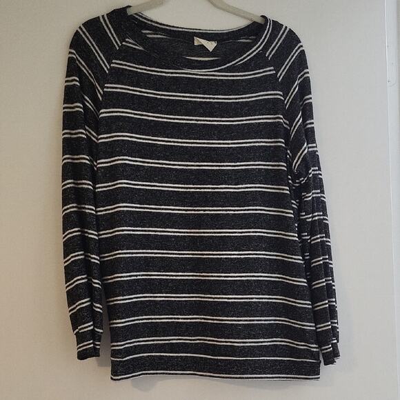 1.4.3. Story by Line Up Black and White Striped Sweater - Picture 1 of 4